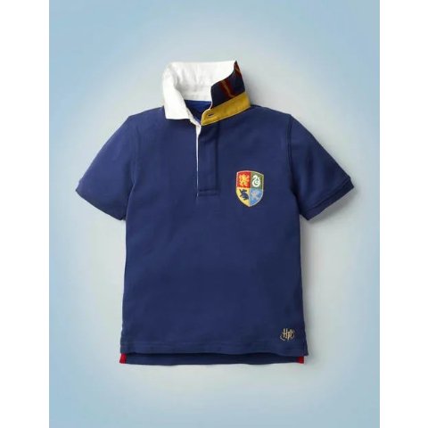 Hogwarts Heritage Rugby Shirt - College Blue | Boden US