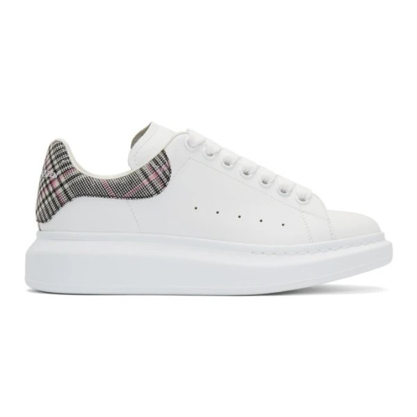- White Check Oversized Sneakers