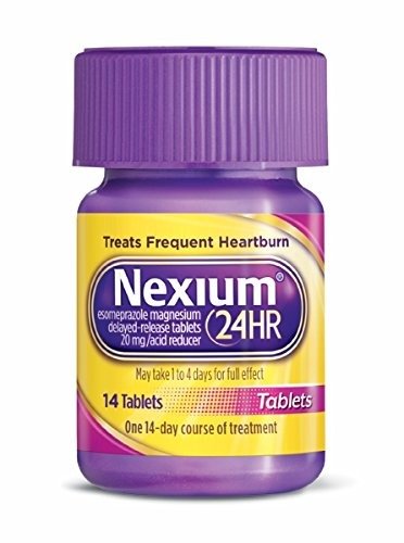 24HR (20mg, 14 Count) Delayed Release Heartburn Relief Tablets, Esomeprazole Magnesium Acid Reducer