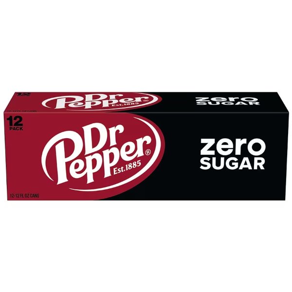 Dr PepperZero Sugar Soda12.0oz x 12 pack