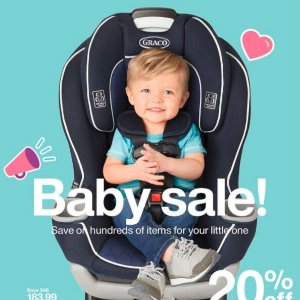 Target 全场婴儿商品大促，尿布、汽车座椅、婴儿家具都有