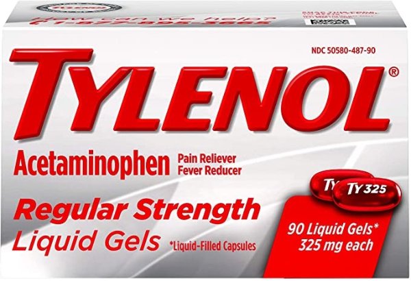 Tylenol泰诺 止痛退烧软胶囊 90粒