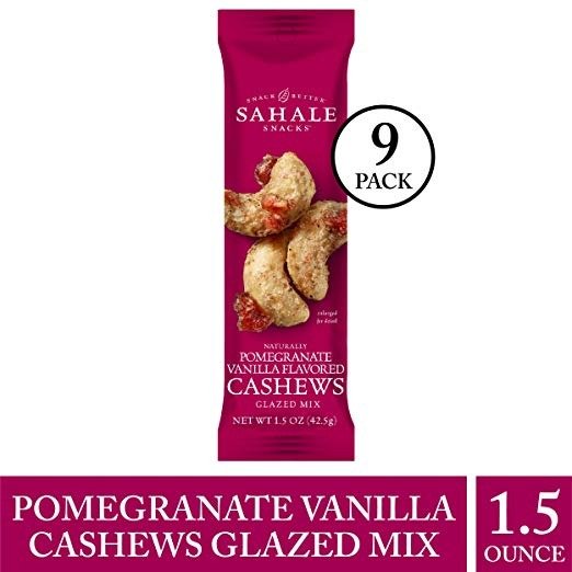 Pomegranate Vanilla Flavored Cashews Glazed Mix, 1.5 Ounce (Pack of 9)
