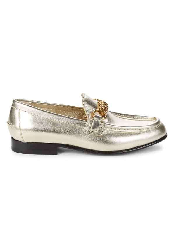 Solway Metallic Leather Loafers