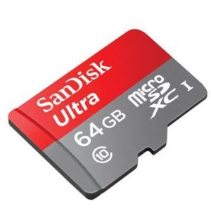 a 64GB Ultra Micro SDXC UHS-I/Class 10内存卡
