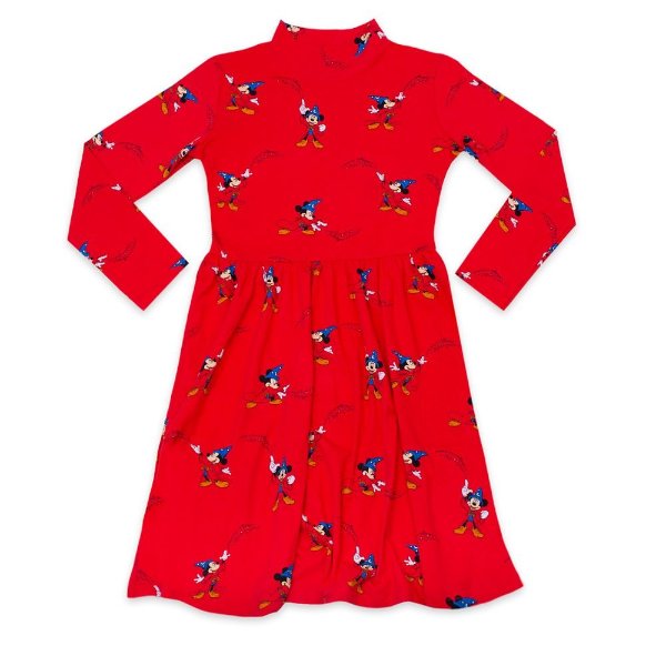 Sorcerer Mickey Mouse Mock Neck Dress for Women by Cakeworthy – Fantasia | shopDisney