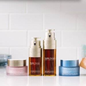with purchase of $100 + Free shipping @ Clarins