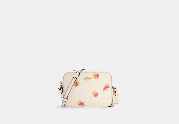 Mini Camera Bag With Pop Floral Print