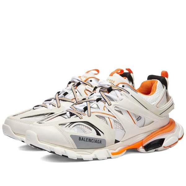 END Clothing Balenciaga Track SneakerWhite Orange 895.00