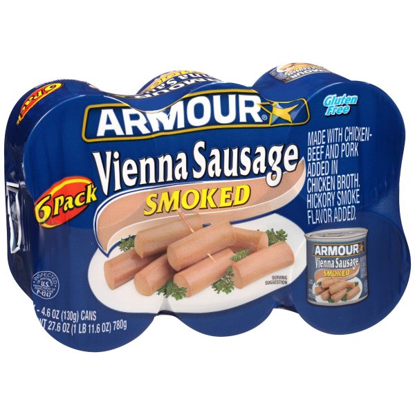 (12 Cans) Armour(r) Smoked Vienna Sausage, 4.6 oz