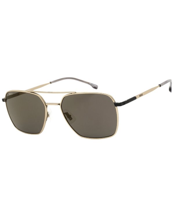 Men's BOSS 1414/S 57mm Sunglasses / Gilt