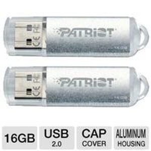 Patriot Signature Xporter Pulse 16GB USB Flash Drive (2 Pack) 