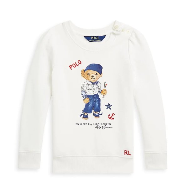 Little Kid's & Kid's Polo Bear Crewneck Sweatshirt