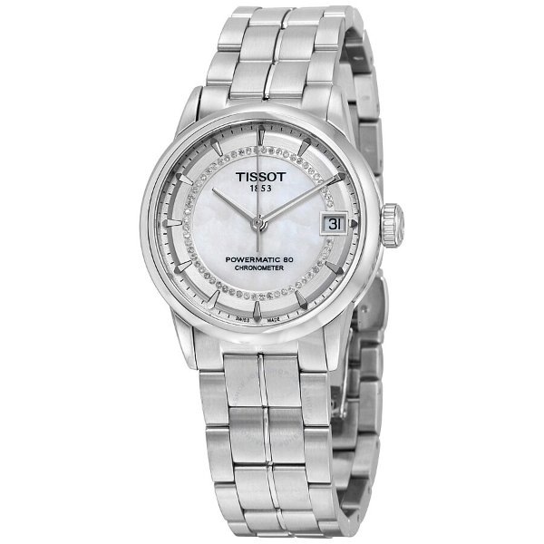 T-Classic Automatic Mother of Pearl Dial Diamond Ladies Watch T086.208.11.116.00
