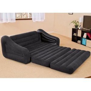 Intex Pull-out Sofa Inflatable Bed, 76" X 87" X 26", Queen