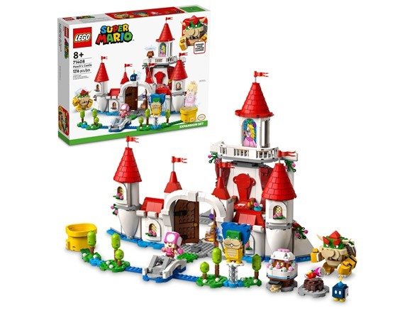 Super Mario Peach’s Castle Expansion Set (71408) | Building Toy Set for Kids, Boys, and Girls Ages 8+