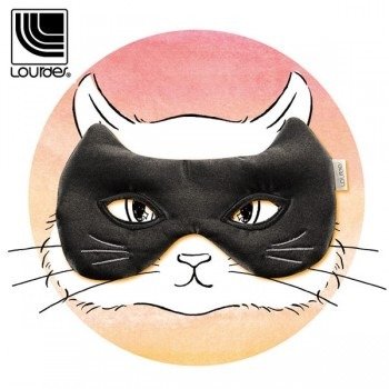 Lourdes 猫咪发热眼罩 黑色