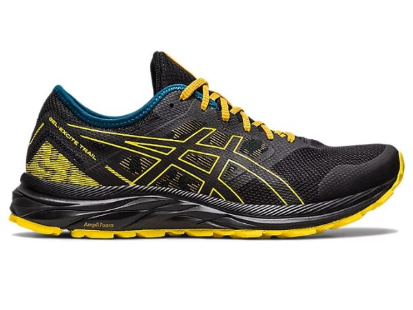 Men's GEL-EXCITE TRAIL | Black/Golden Yellow | Running Shoes | ASICS