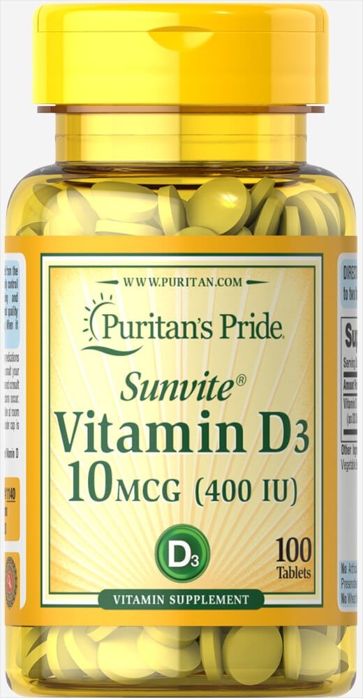 Vitamin D3 400 IU 100 Tablets | Flash Sale Supplements | Puritan's Pride