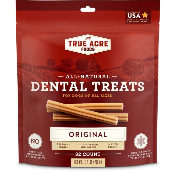 All-Natural Dental Chew Sticks, Original Flavor, 32 count