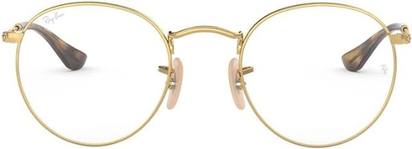 -Ban Rx3447v Round Metal Prescription Eyeglass Frames