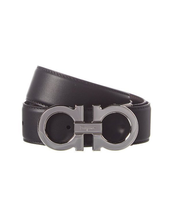 Gancini Reversible & Adjustable Leather Belt