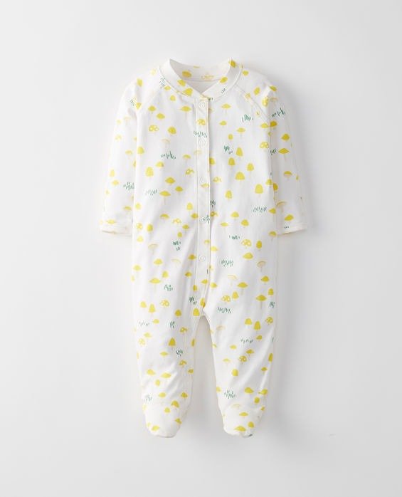 Little Sleepers With Feet In Organic Pima Cotton