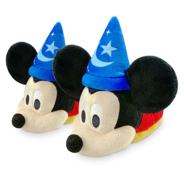 Sorcerer Mickey Mouse Slippers for Kids – Fantasia | shopDisney