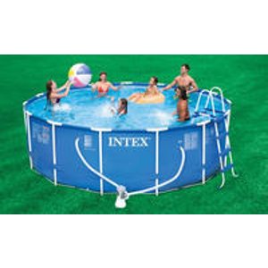 Intex 15英吋 x 48英吋 金属框架游泳池