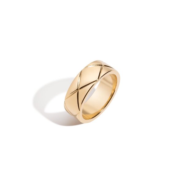 Quilted Gold Ring
