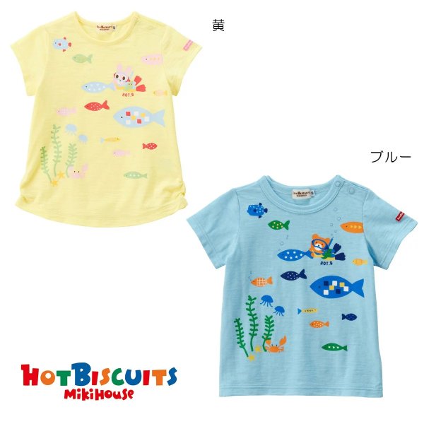 print short sleeves T-shirt (80cm .90cm) Miki house