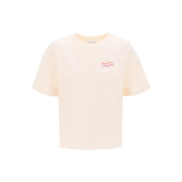 MAISON KITSUNE "round-neck t-shirt with embroidered
