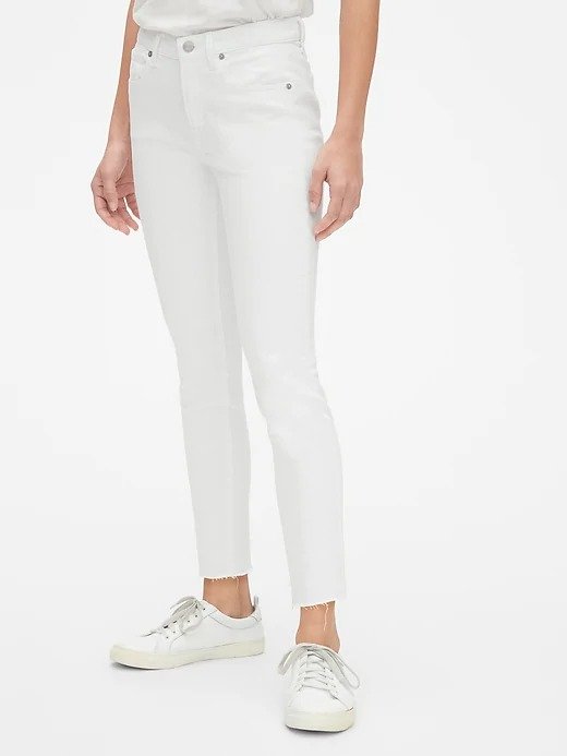 Mid Rise True Skinny Ankle Jeans