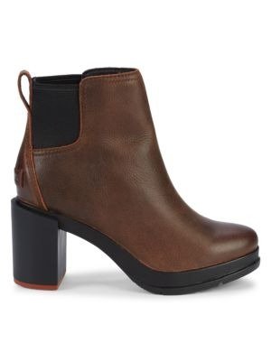 Blake Block-Heel Leather Chelsea Boots