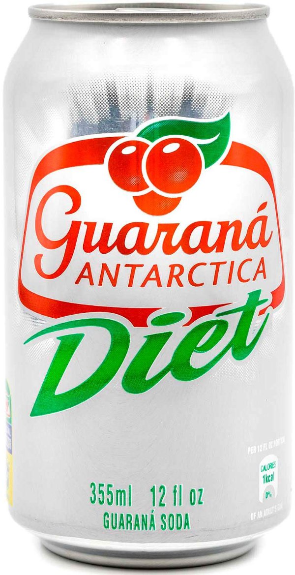 Guarana Flavoured Diet Soft Drink (Pack Of 12) Made From Amazon Rainforest Fruit, Imported from Brazil, 350ml