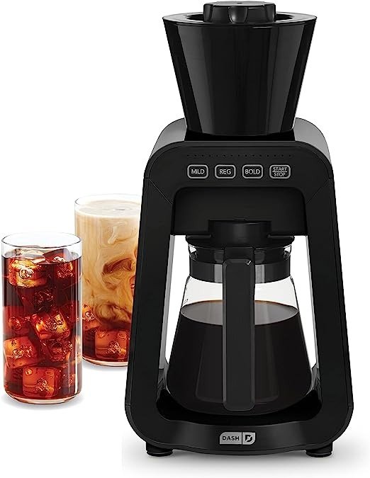 Rapid Cold Brew Maker with VacuPress™ Technology with Glass Carafe for 40 Ounces of Instant Fresh Cold Brew Coffee or Iced Tea
