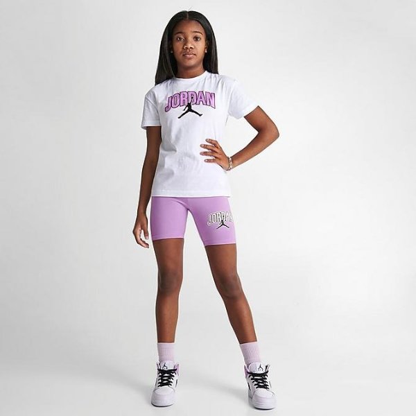 Girls' Jordan Jumpman High-Waisted Bike Shorts