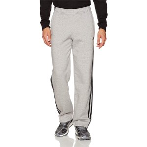 adidas Men's Essentials 3 Stripe Regular Fit Fleece Pants @ Amazon.com
