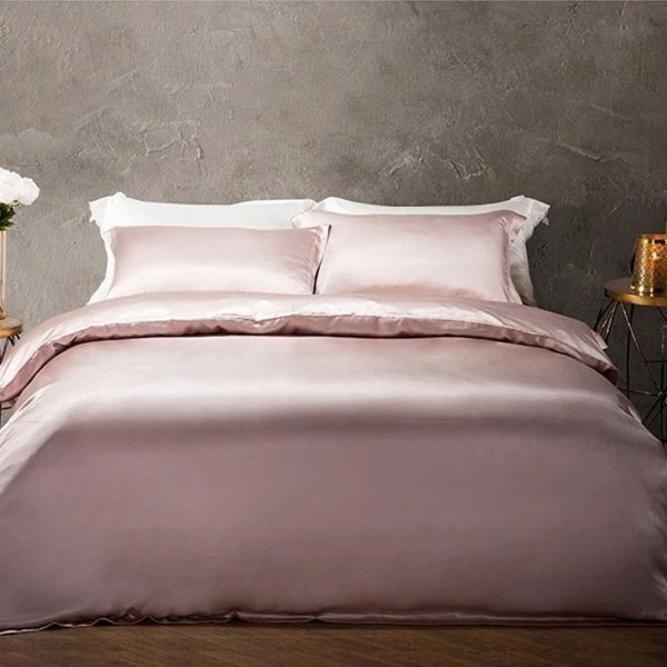 Luxury 22 Momme | Silk Bedding Sheet Set w pillow shams (4 pcs) | 7 Colors
