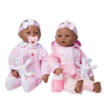 Baby Emma and Allie Twin Dolls Set