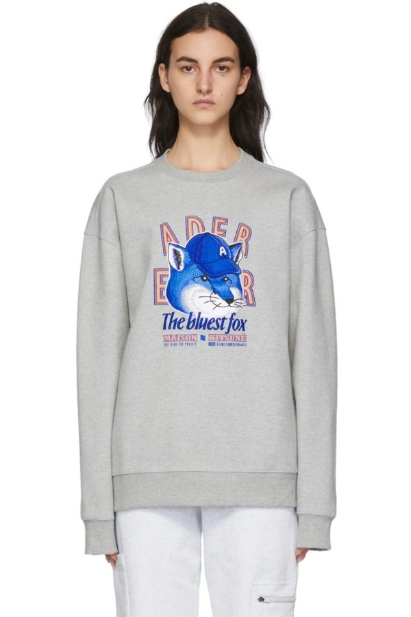 Grey ADER error Edition 'The Bluest Fox' Sweatshirt