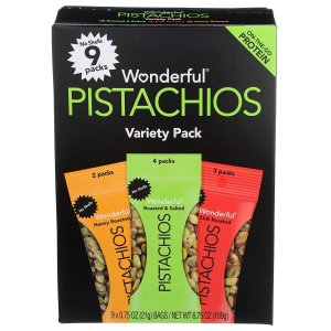 Wonderful Pistachios No Shell Nuts, Variety Pack
