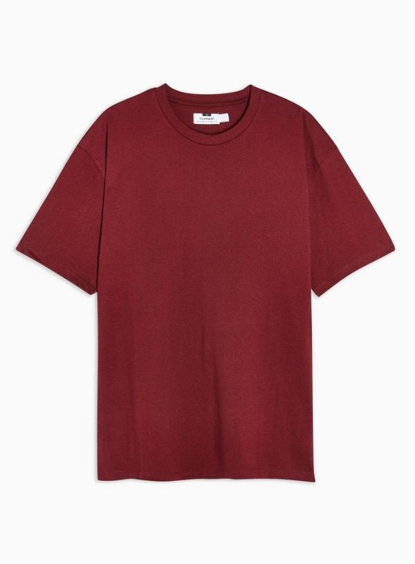 Burgundy Oversized T-Shirt