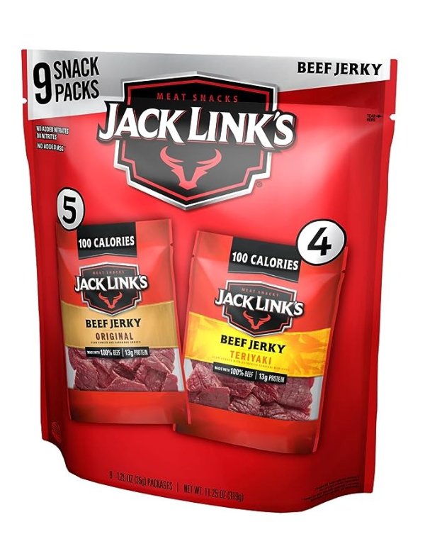 Jack Link’s Beef Jerky Variety, 1.25 oz, (9 count) 