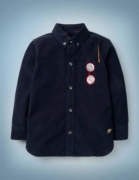Harry Pocket Cord Shirt - Midnight Blue | Boden US