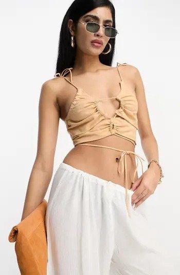 Keyhole Front Crop Top