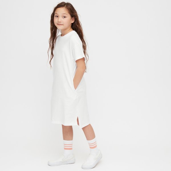GIRLS UV PROTECTION RELAXED FIT SHORT-SLEEVE T-SHIRT DRESS