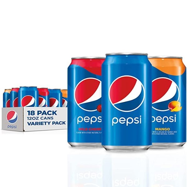 Relaunch: Pepsi Flavors Pack (Pepsi, Cherry, Mango)