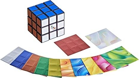 Rubik's Cube 3x3 Puzzle, Original Rubik's Product, Includes Removable Mod Stickers to Customize, Toy for Kids Ages 8 and Up