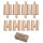 Male-Male Female-Female Wooden Train Track Adapters Fits Thomas Brio Chuggington, Pack of 8